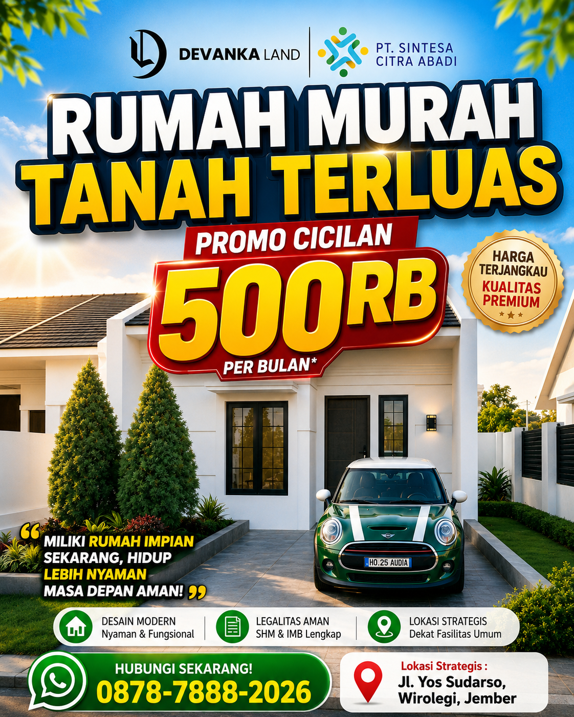 Jember property Facebook ad from Jun 19, 2026