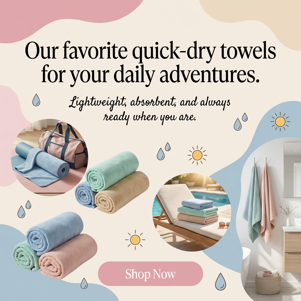 Best Choice Facebook ad: Quick Dry Towels