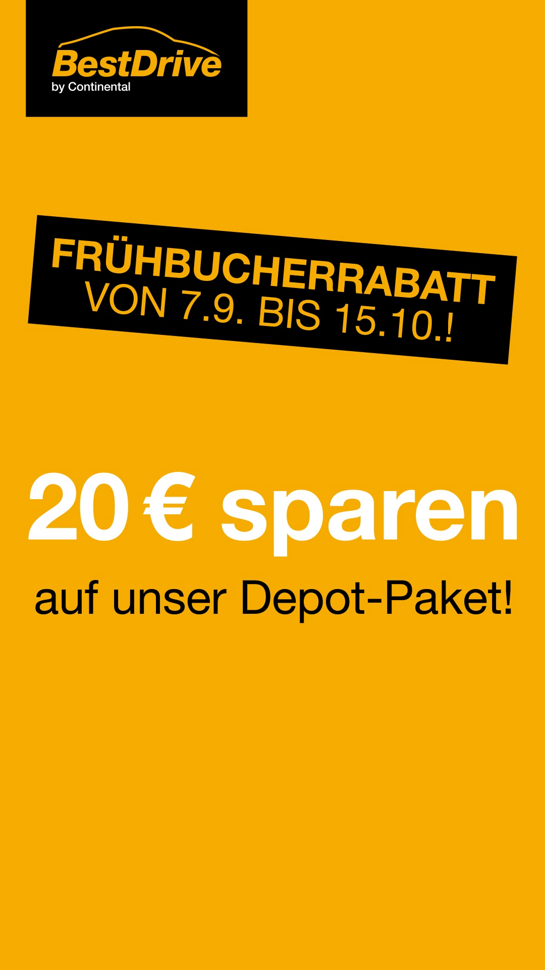 BestDrive by Continental Austria Facebook ad: 20 € Einlagerungsrabatt!