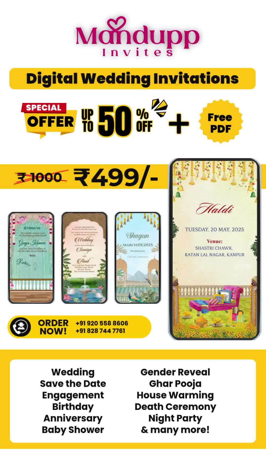 Mandupp.com Facebook ad: Your wedding invitation deserves to be as special…