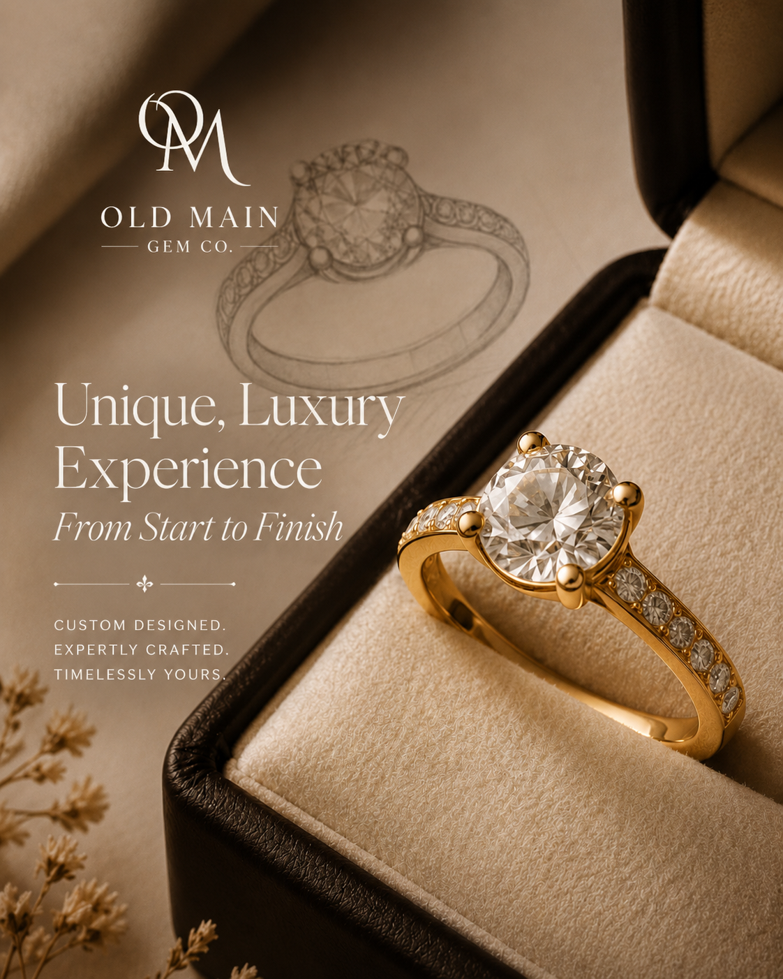 Old Main Gem Co. Facebook ad: A Jewelry Experience with a Personal Touch