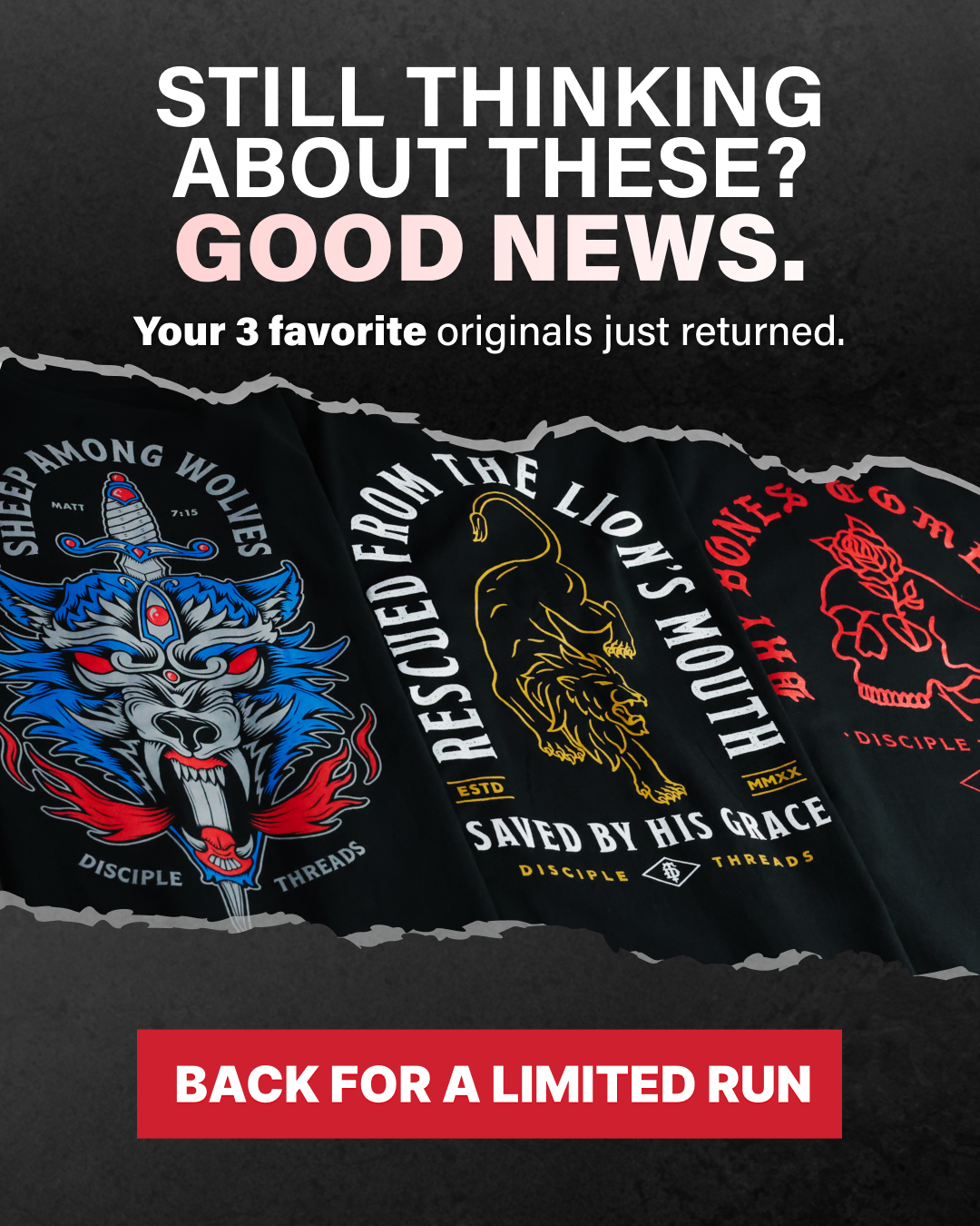 Disciple Threads Facebook ad