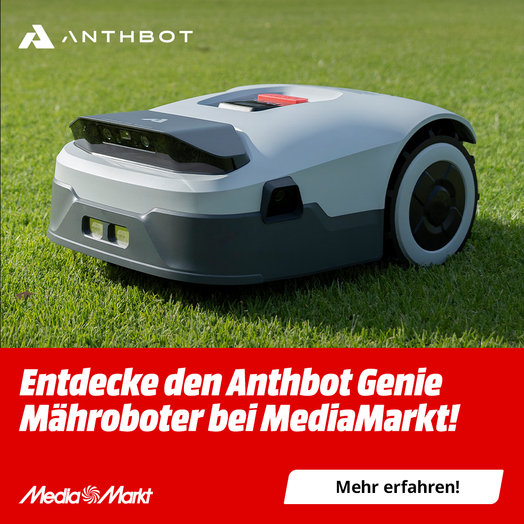 MediaMarkt Österreich Facebook ad: Anthbot Genie Mähroboter