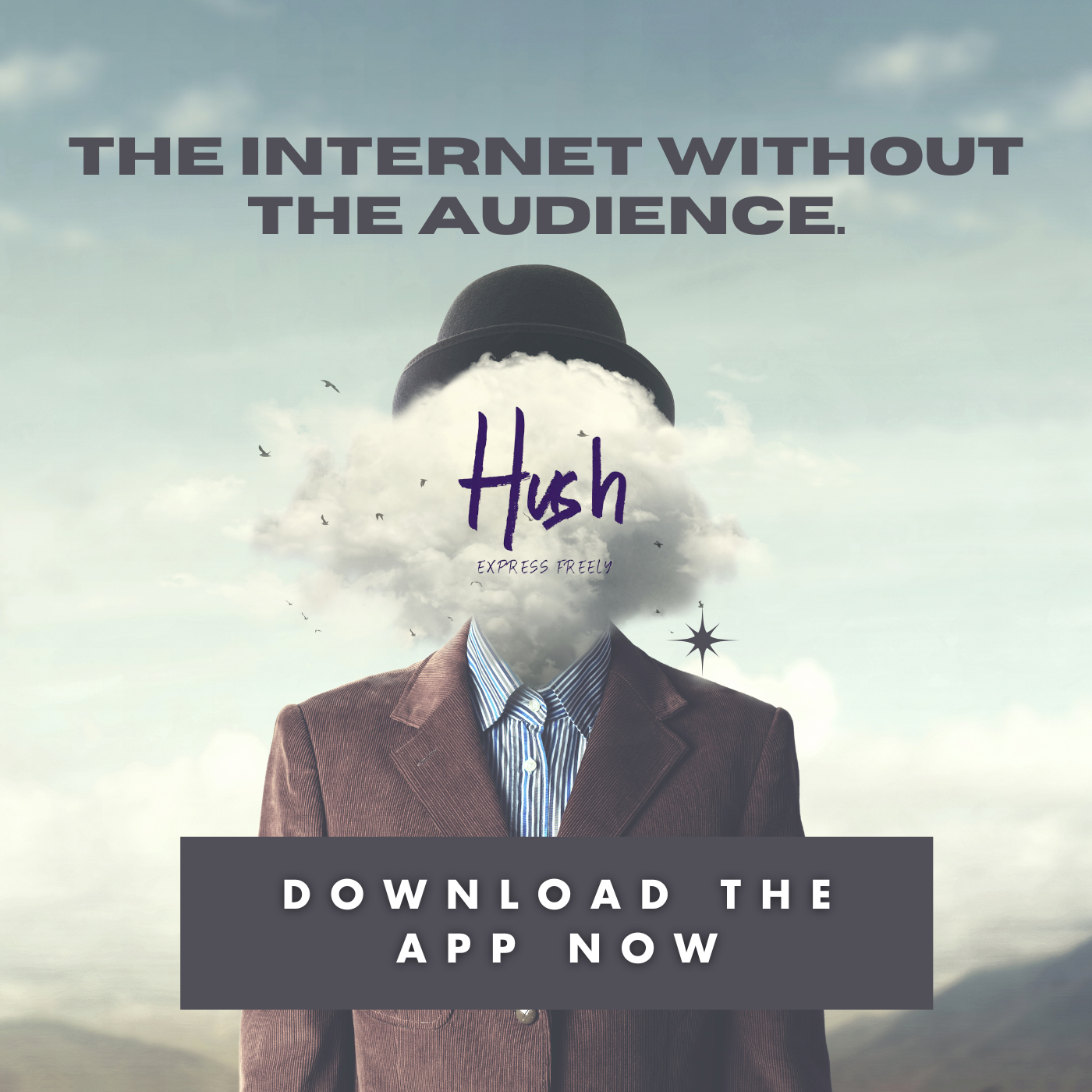 Hush - Express Freely Facebook ad