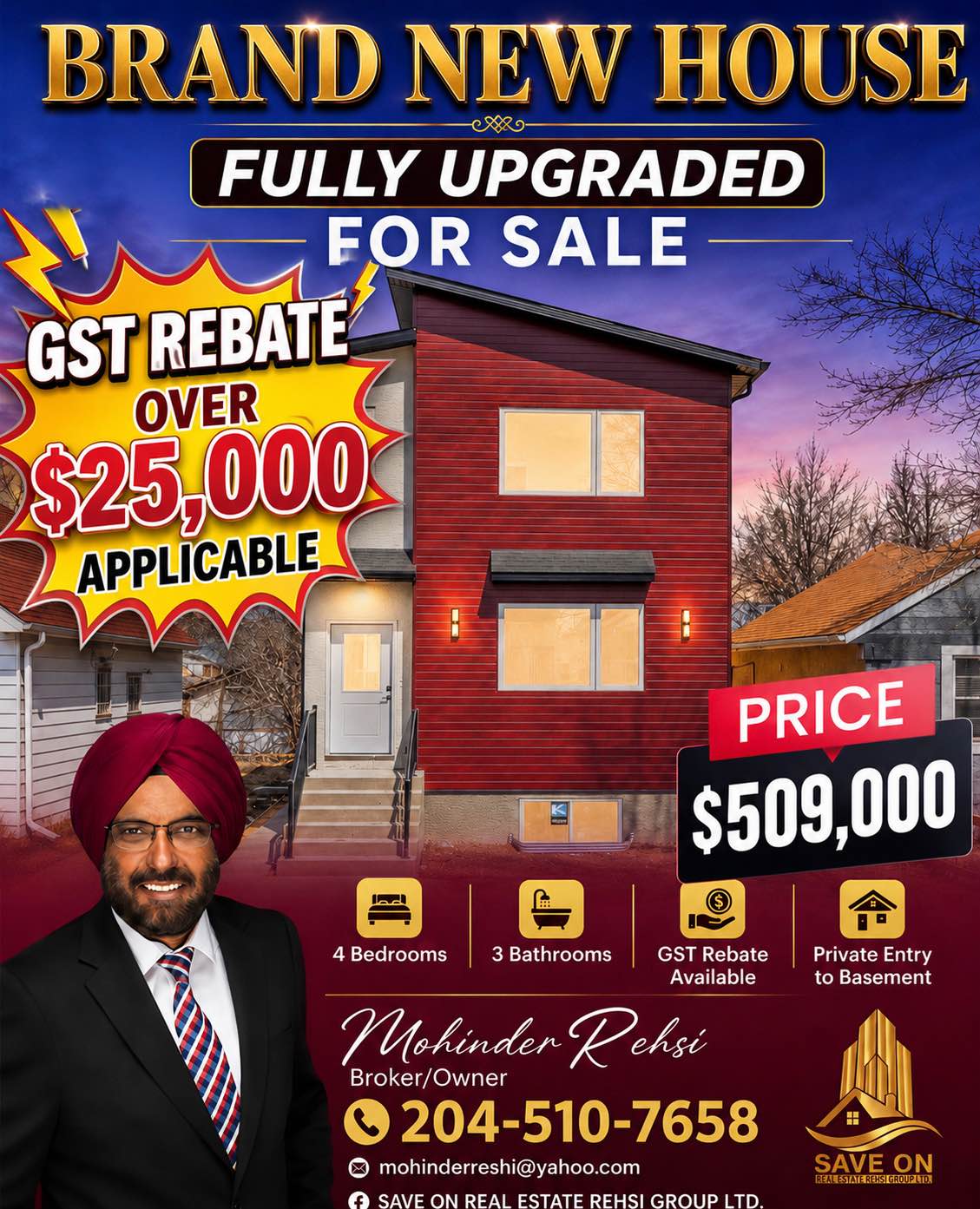 Mohinder Rehsi Facebook ad