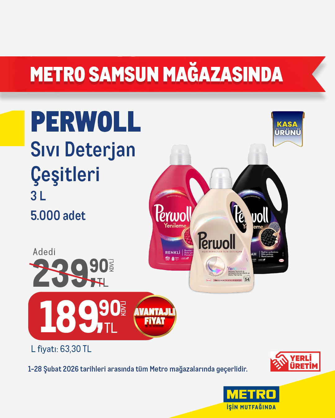 Metro Türkiye Facebook ad: Kişisel bakımda özen, temizlikte kalite Metro Samsun…