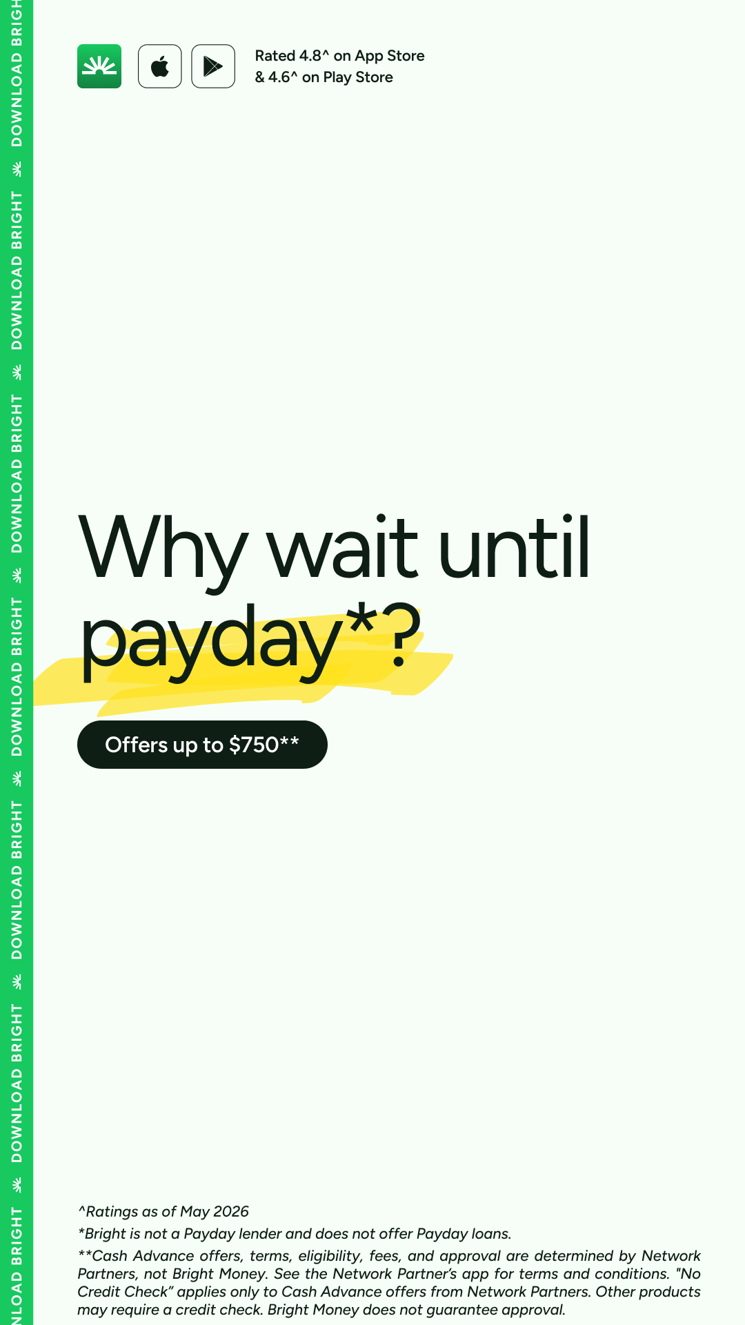 Bright Money Facebook ad