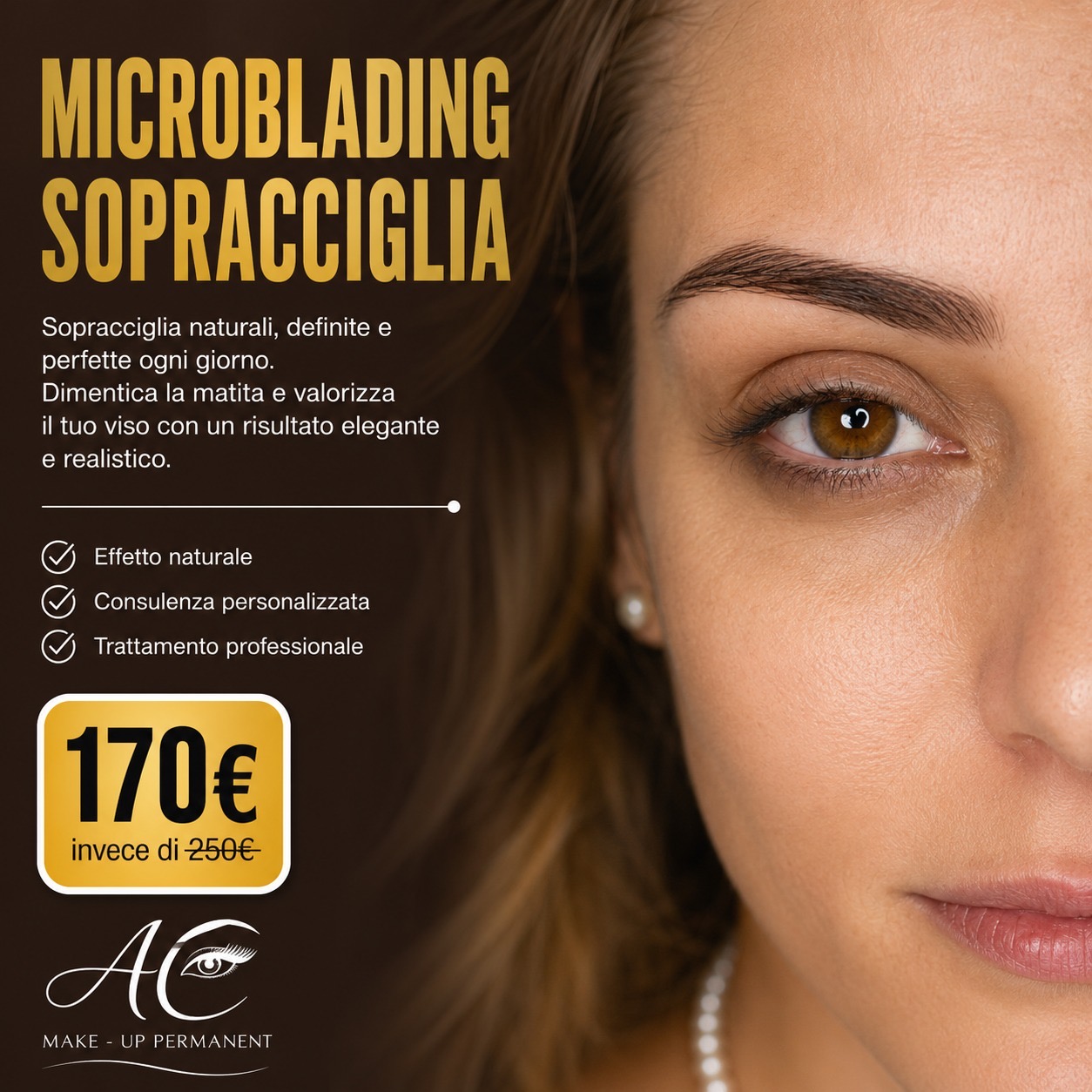 Anna Corcione - Make-Up Permanent Facebook ad: Sopracciglia Perfette
