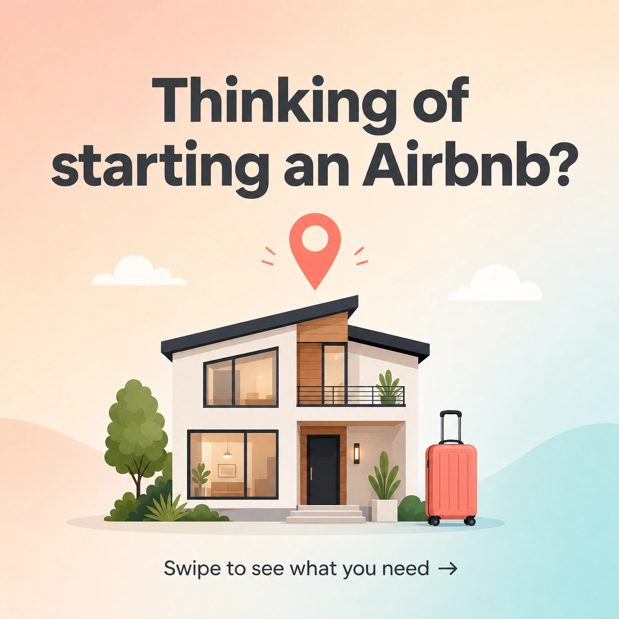 Template Haus Facebook ad: Balak mo mag-start ng Airbnb or rental business?
