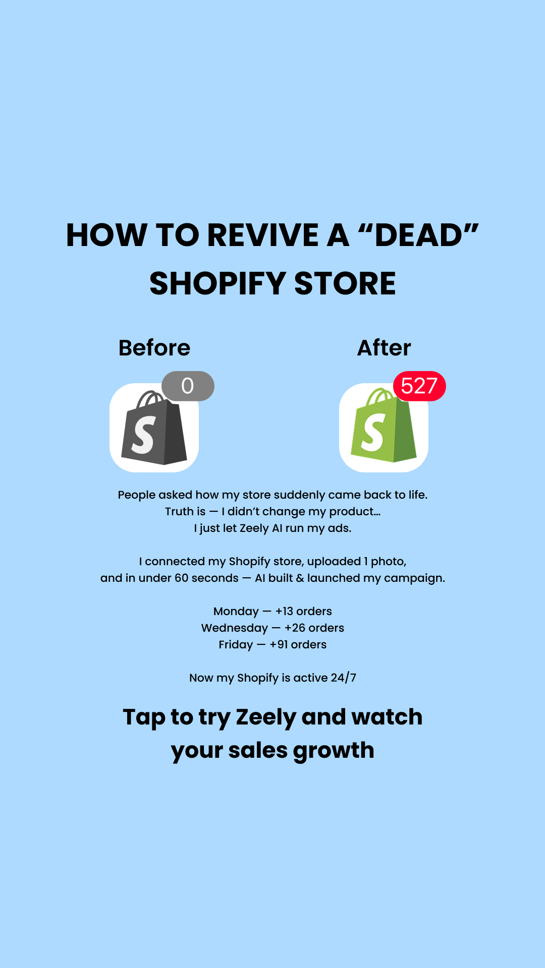 Zeely Facebook ad