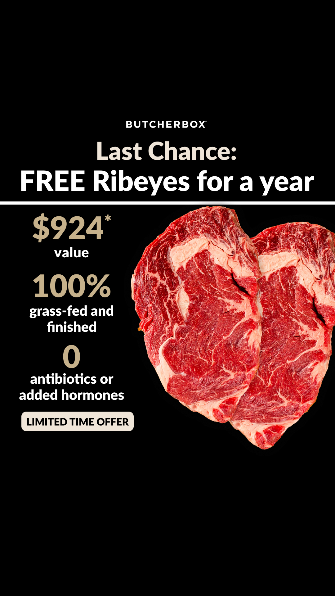 ButcherBox Facebook ad