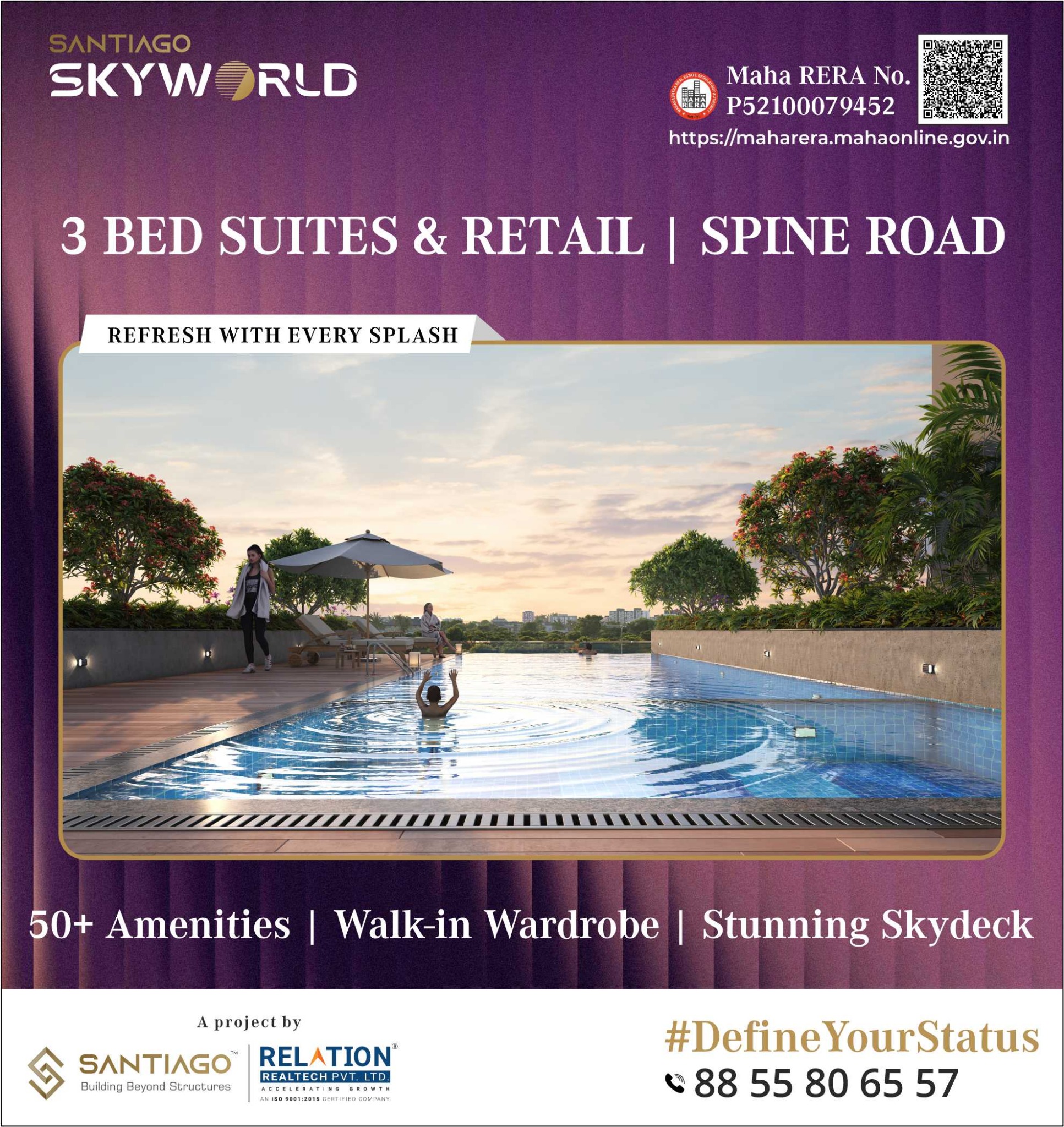 3 BHK Spine Road, PCMC New Launch Facebook ad