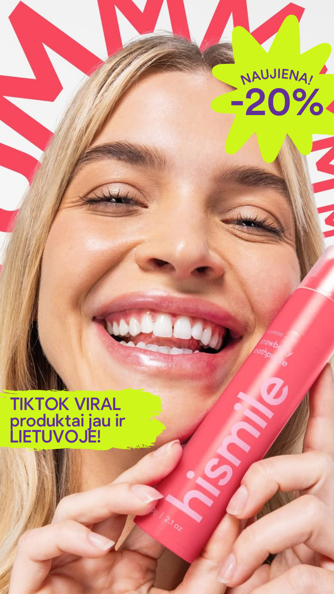 Hismile Baltics Facebook ad
