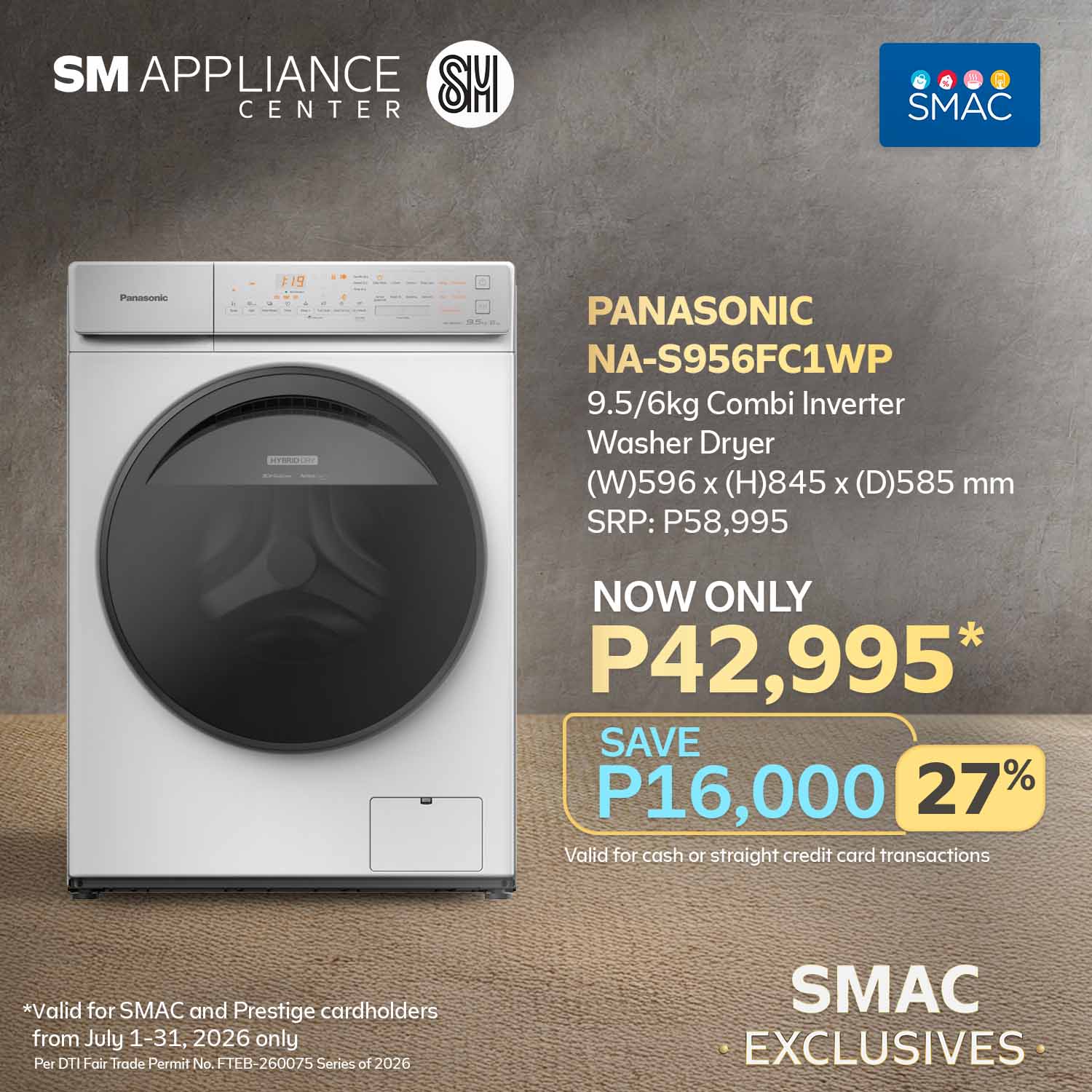 SM Appliance Center Facebook ad