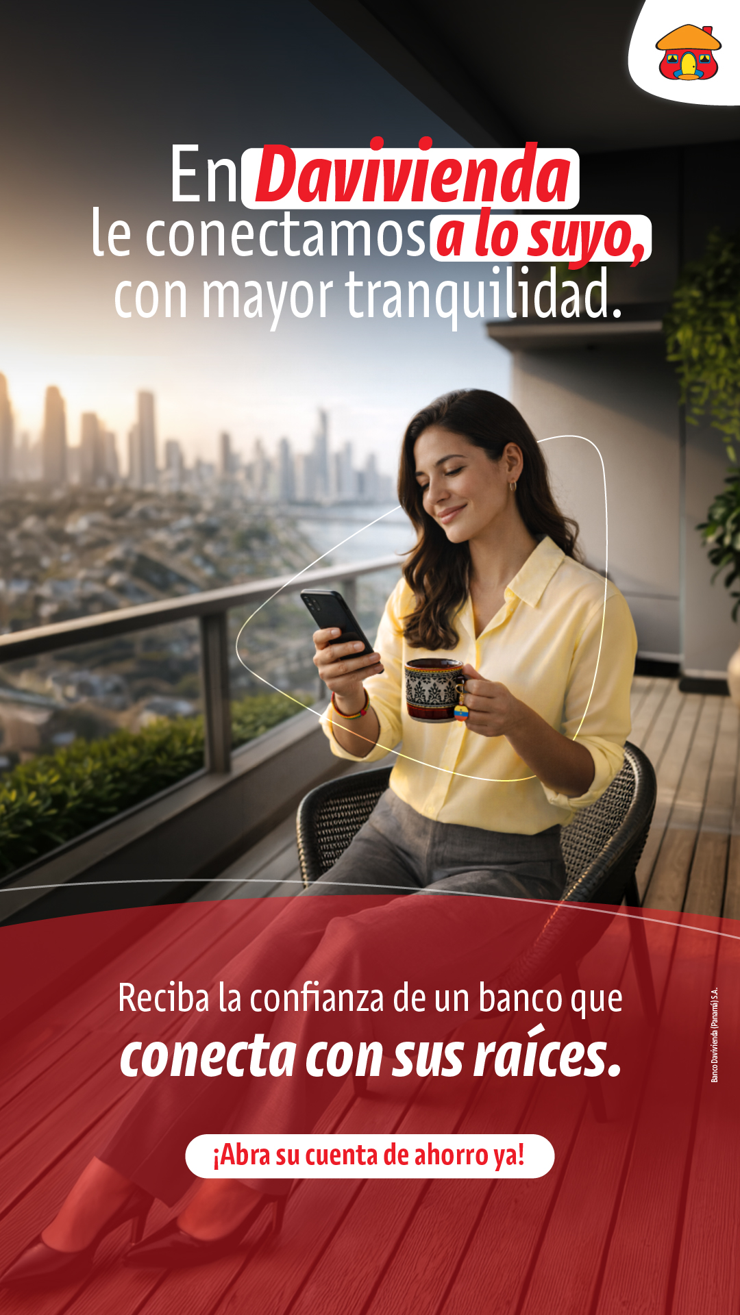 Banco Davivienda Panamá Facebook ad from Jul 7, 2026