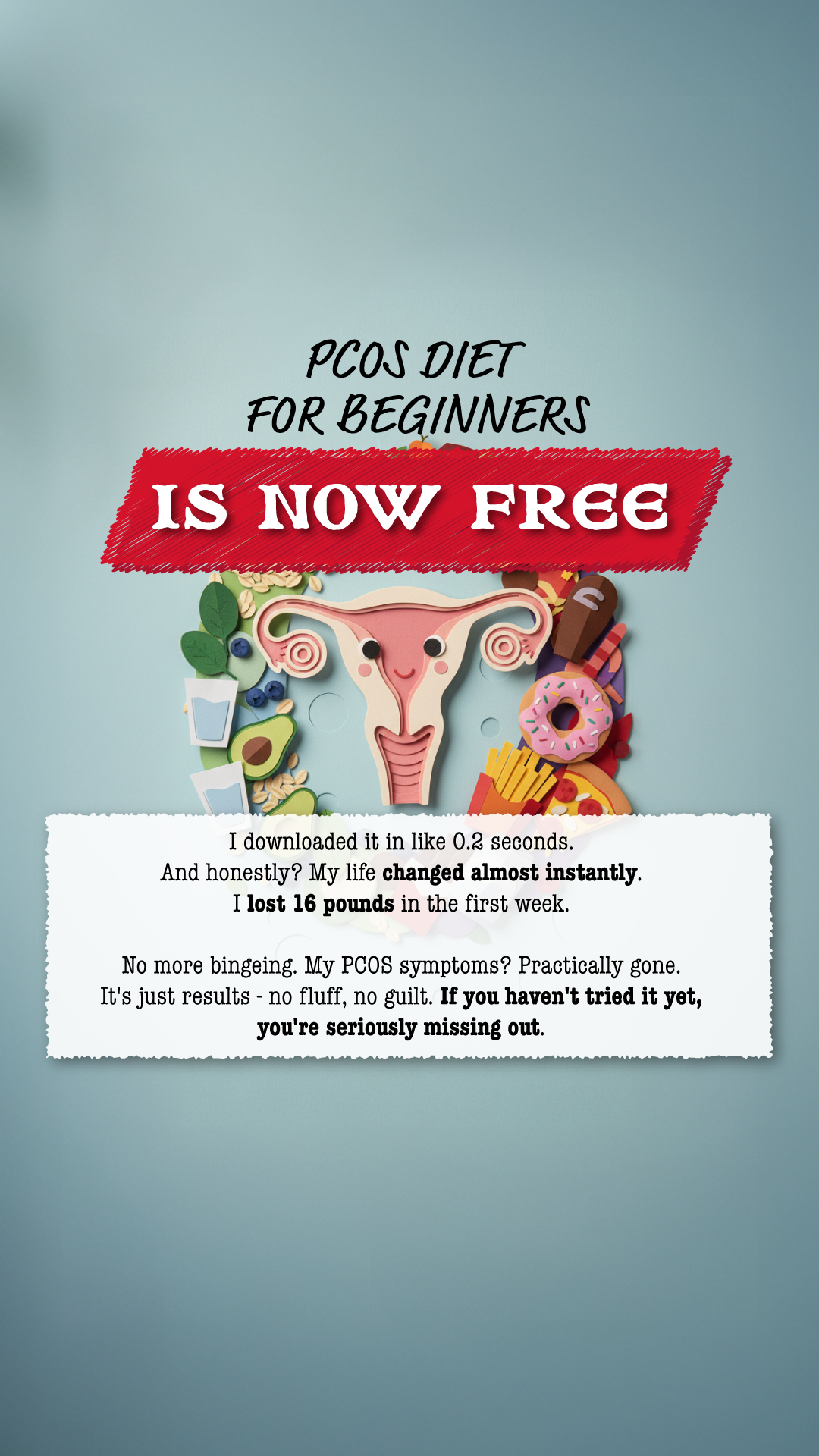 My Body Health Facebook ad: That Inflamed Feeling with PCOS?