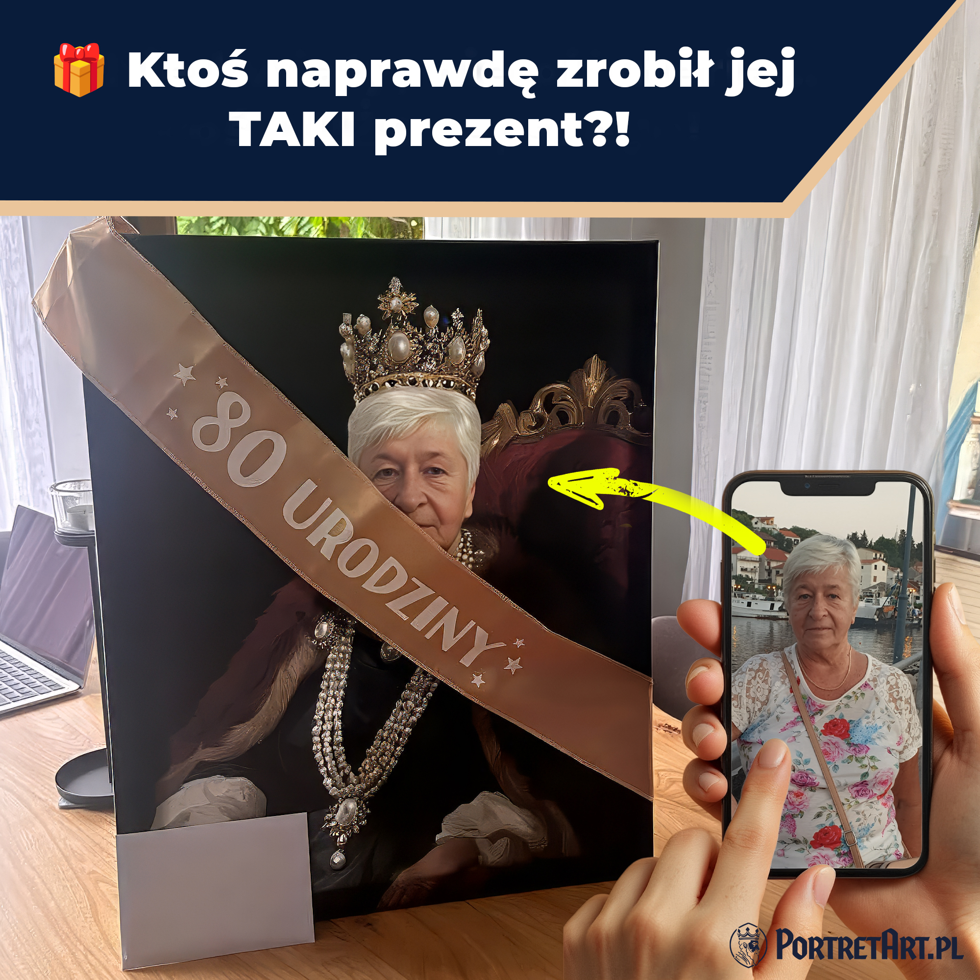 PortretArt.pl - prezent na każdą okazję Facebook ad: TOP 1 - PREZENT