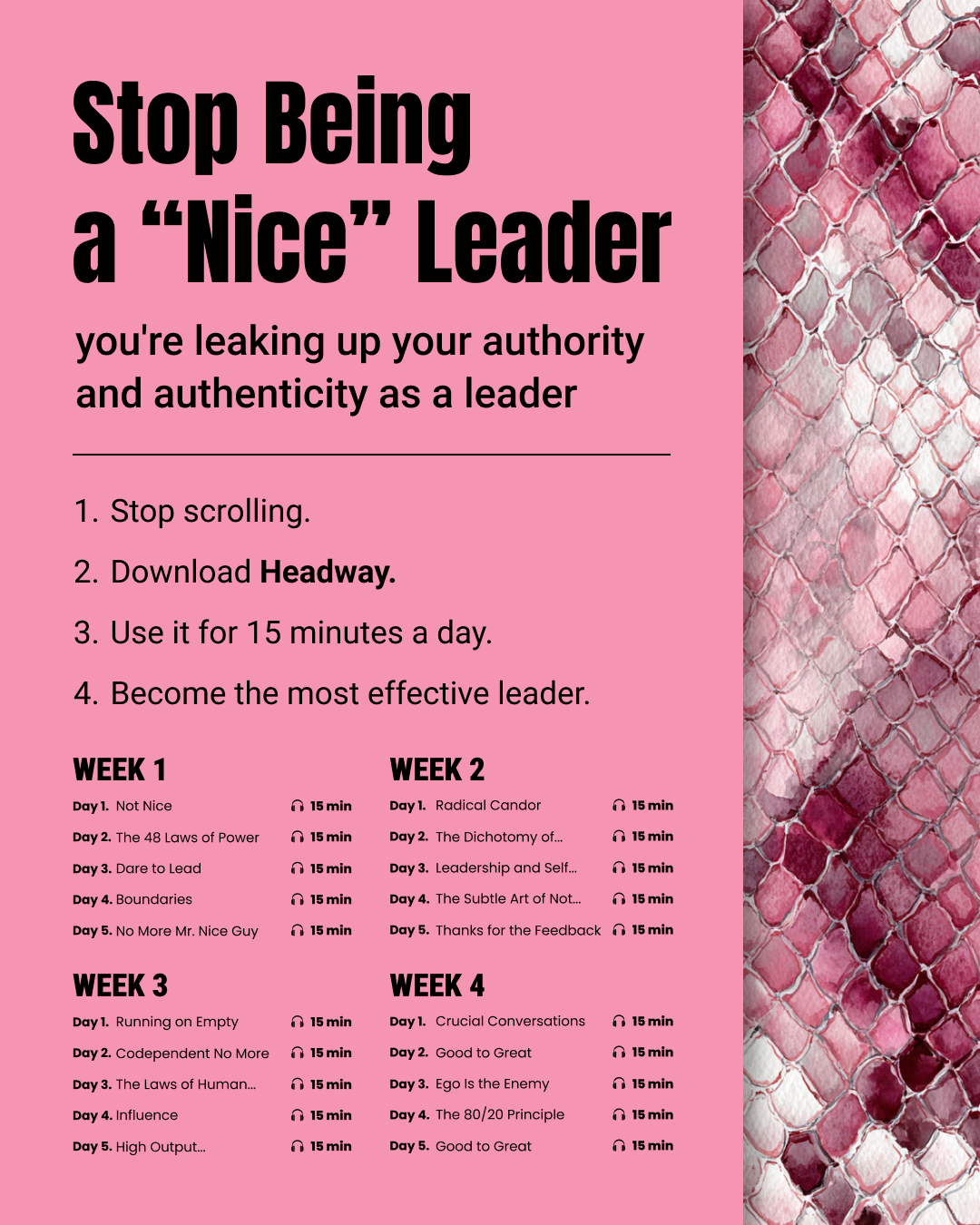Headway App Facebook ad