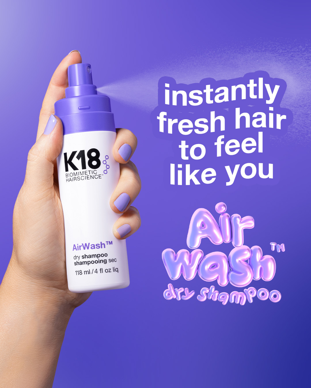 K18 Hair Facebook ad
