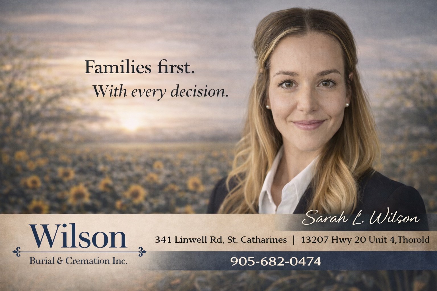 Wilson Burial and Cremation Inc. Facebook ad