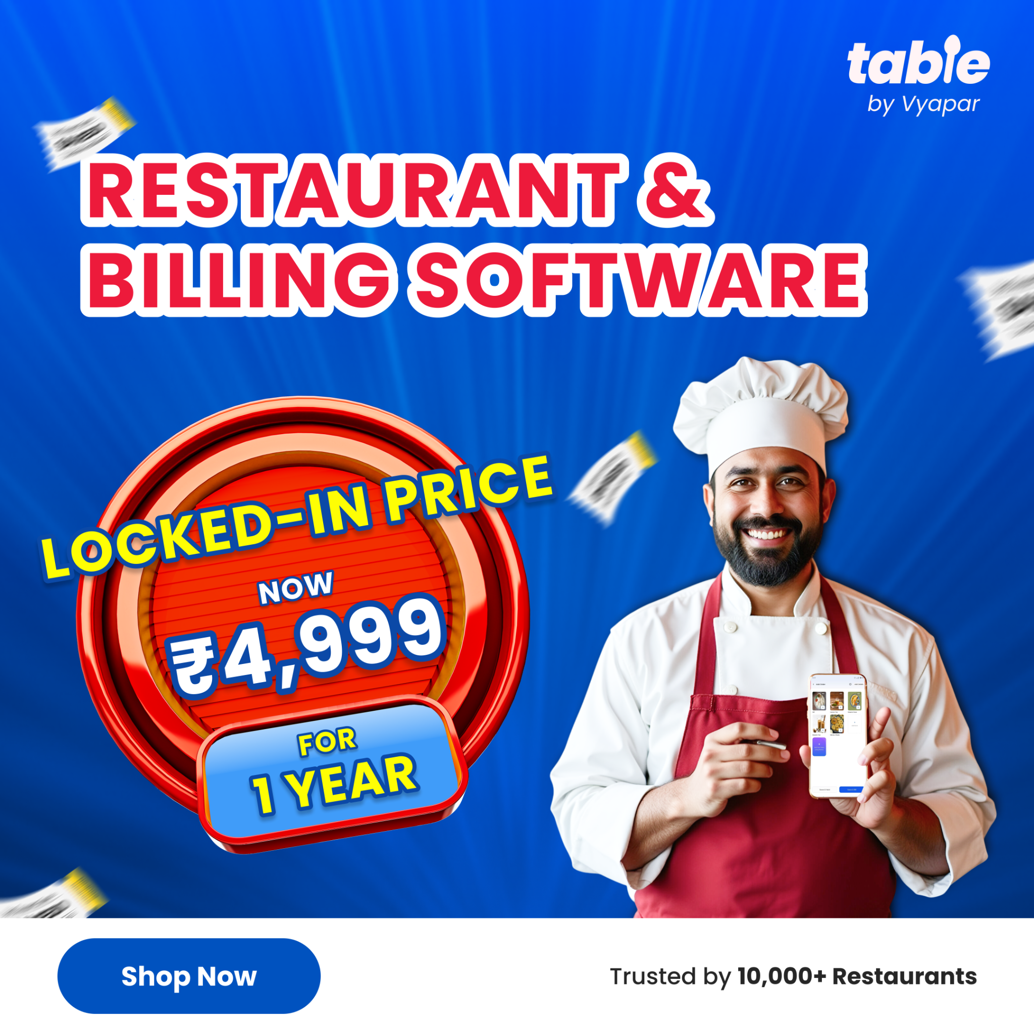 Table by Vyapar Facebook ad