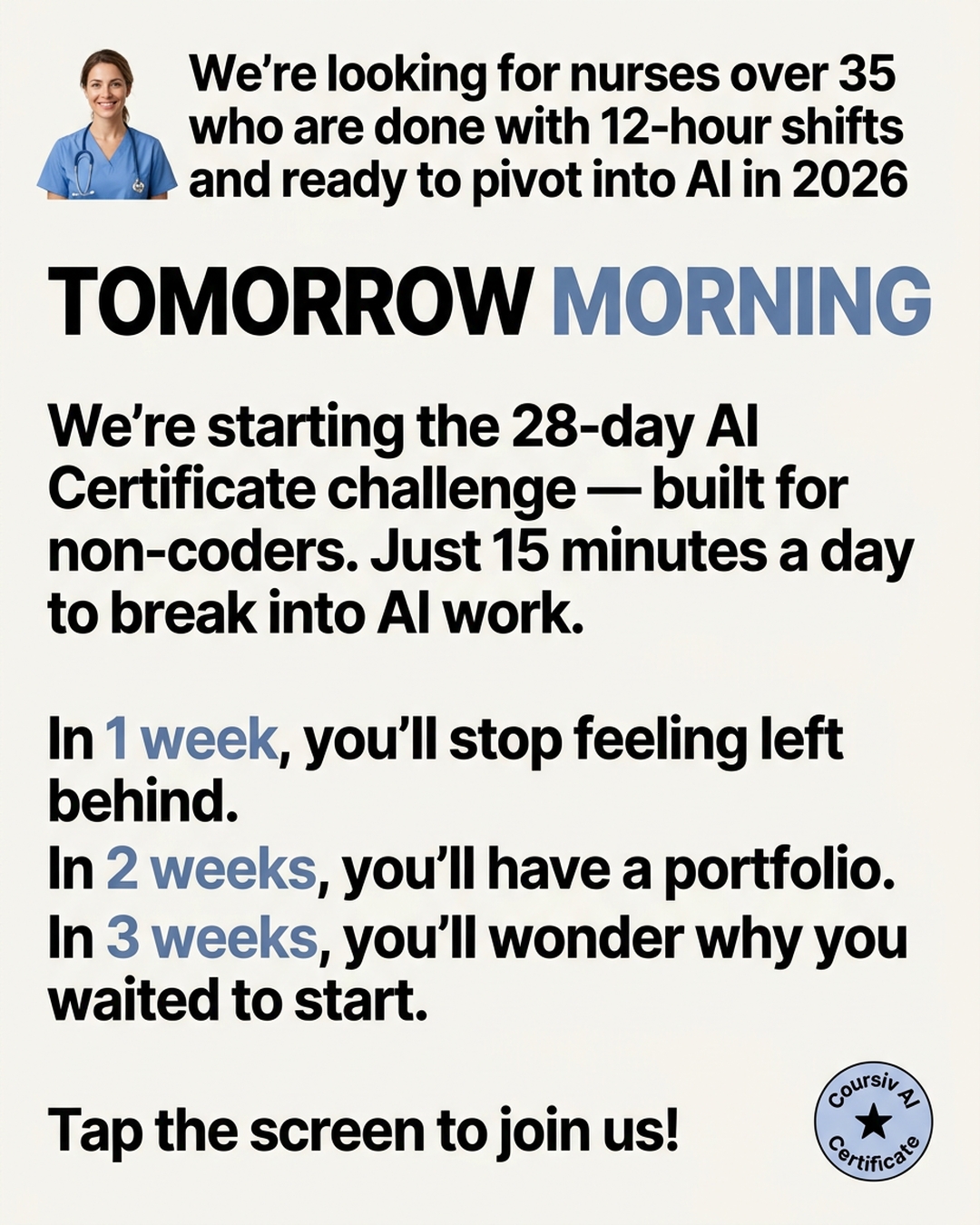 AI Simplified Facebook ad