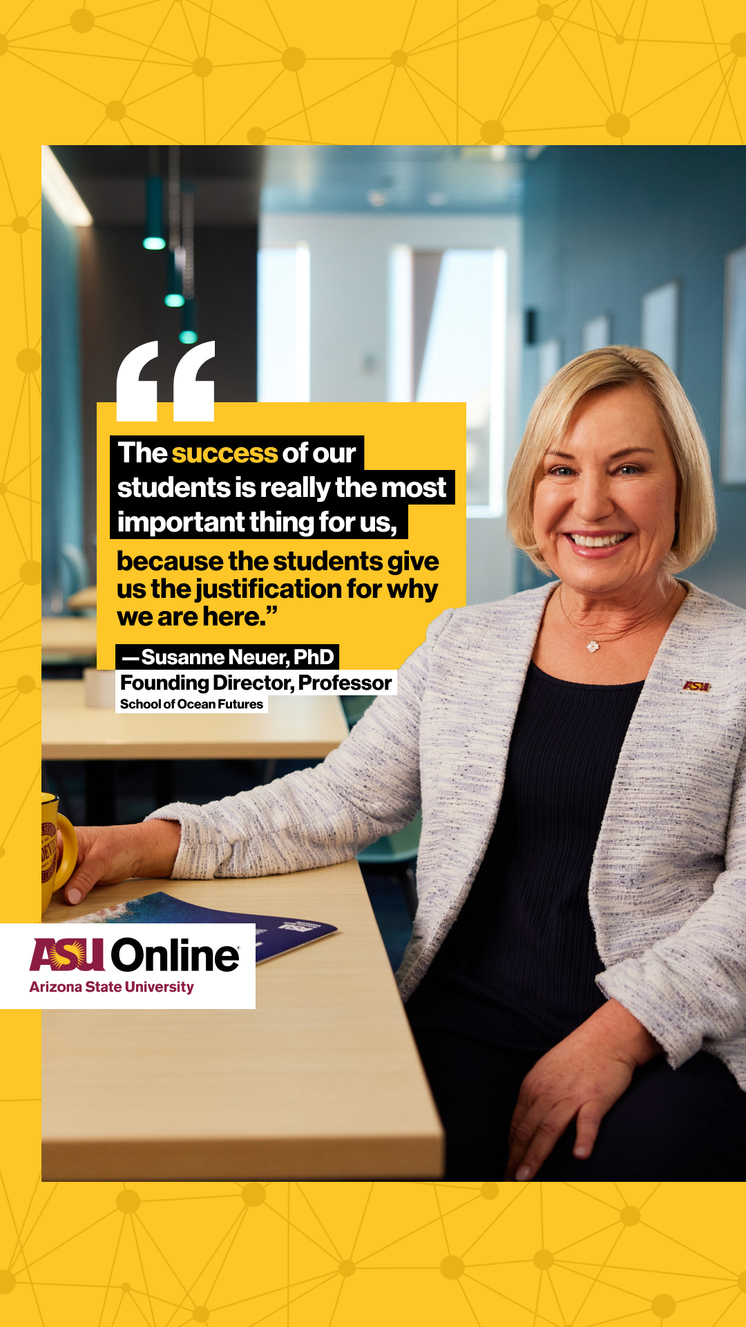 ASU Online Facebook ad