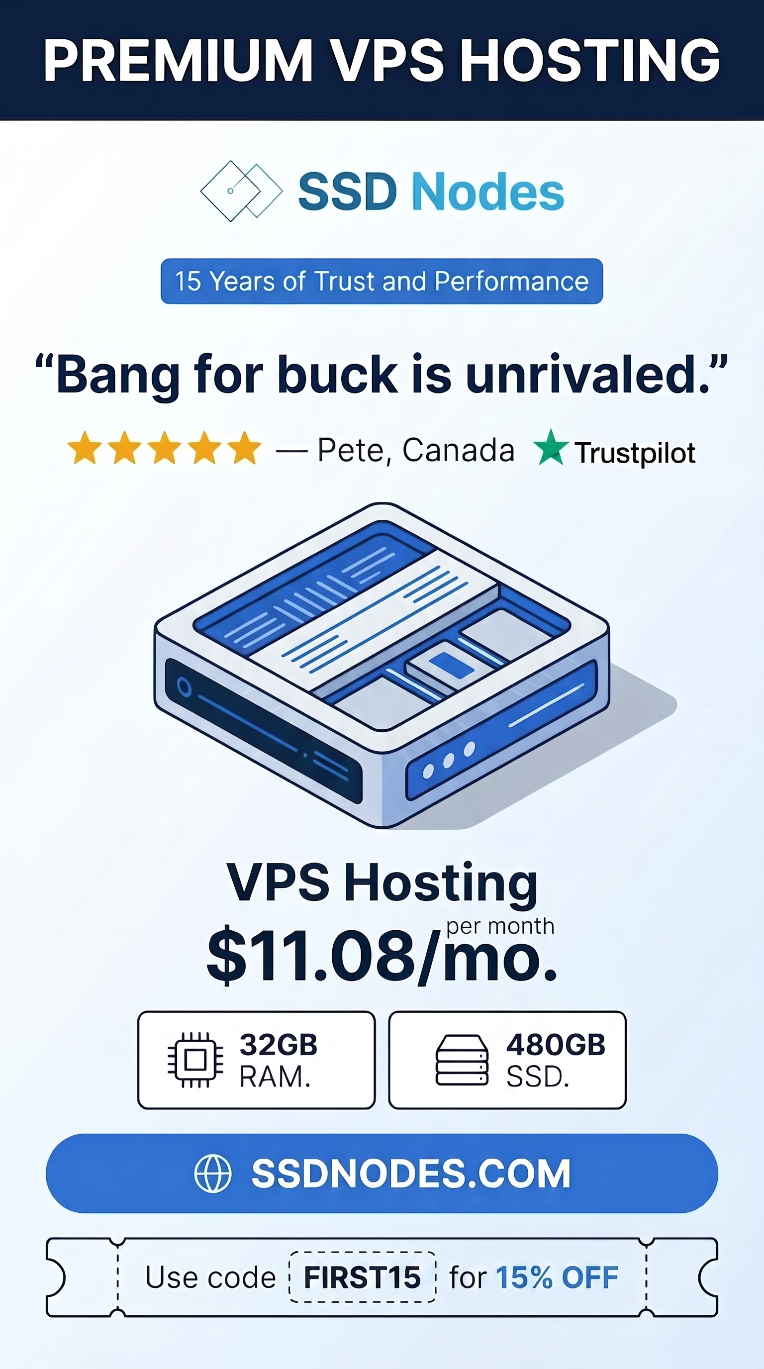 SSD Nodes Facebook ad