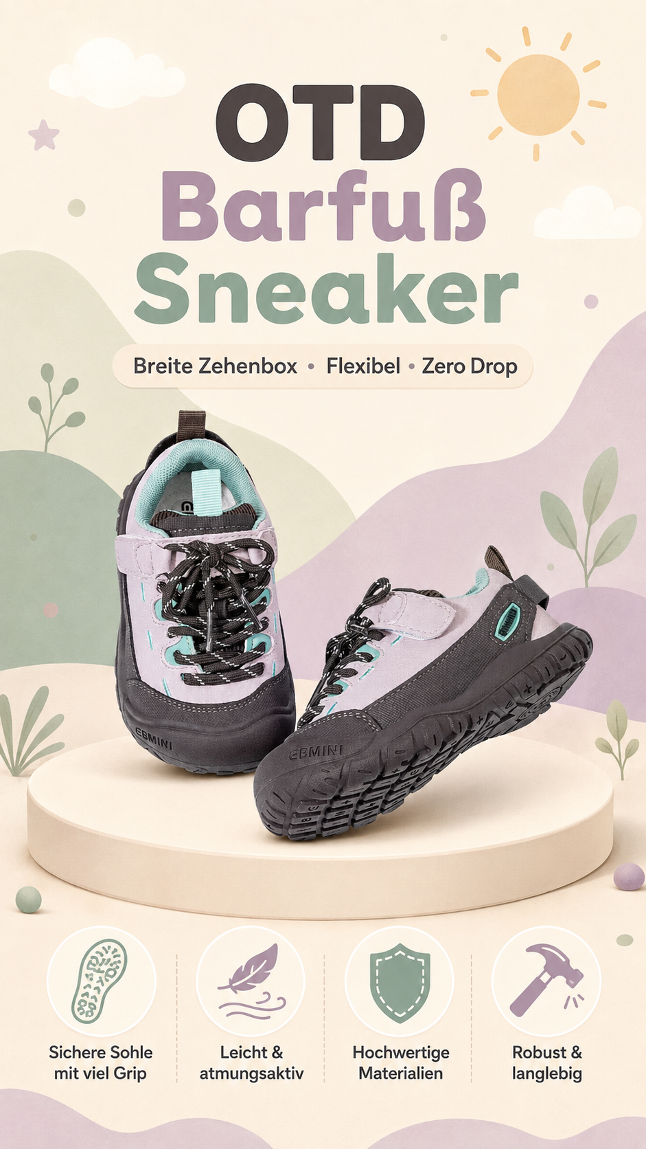 Ebmini - Kinder Barfußschuhe Facebook ad