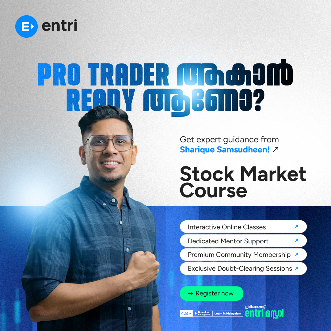 Entri Finacademy മലയാളം Facebook ad: Stock Market Course, Expert Guidance from Sharique