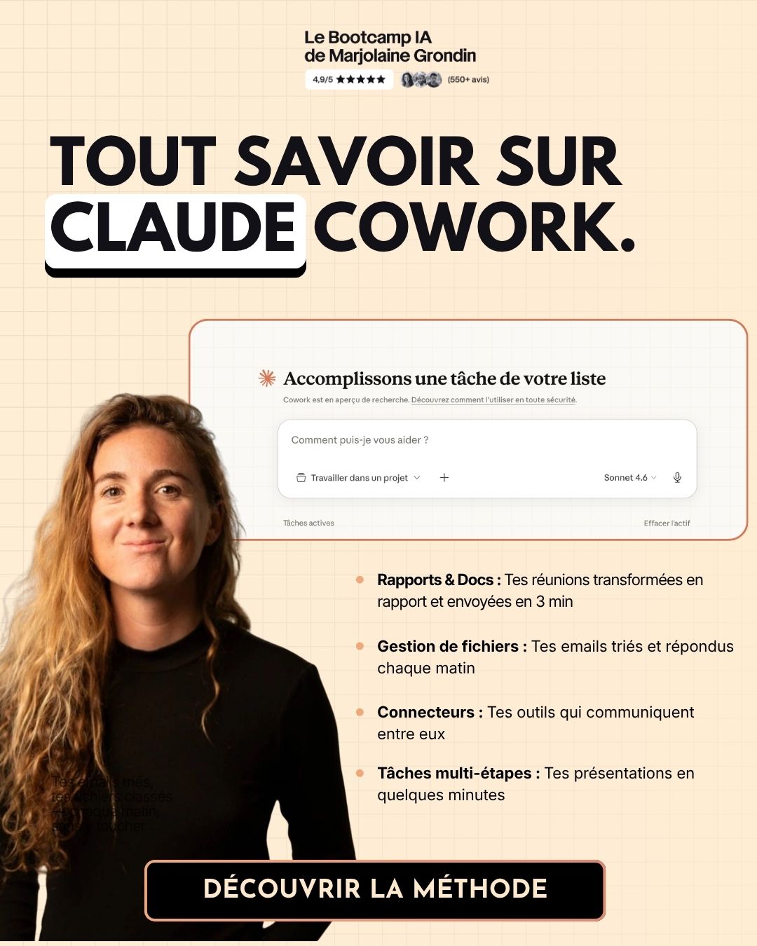 Marjolaine Grondin Facebook ad
