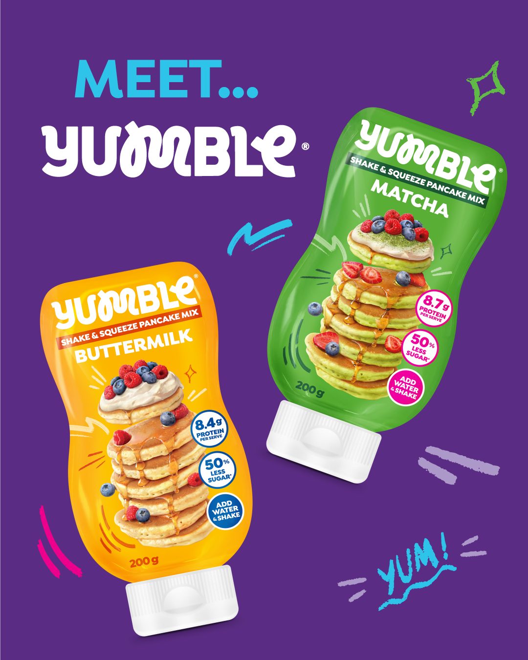 Yumble Foods Facebook ad: Introducing Yumble, shaking up the pancake aisle at…
