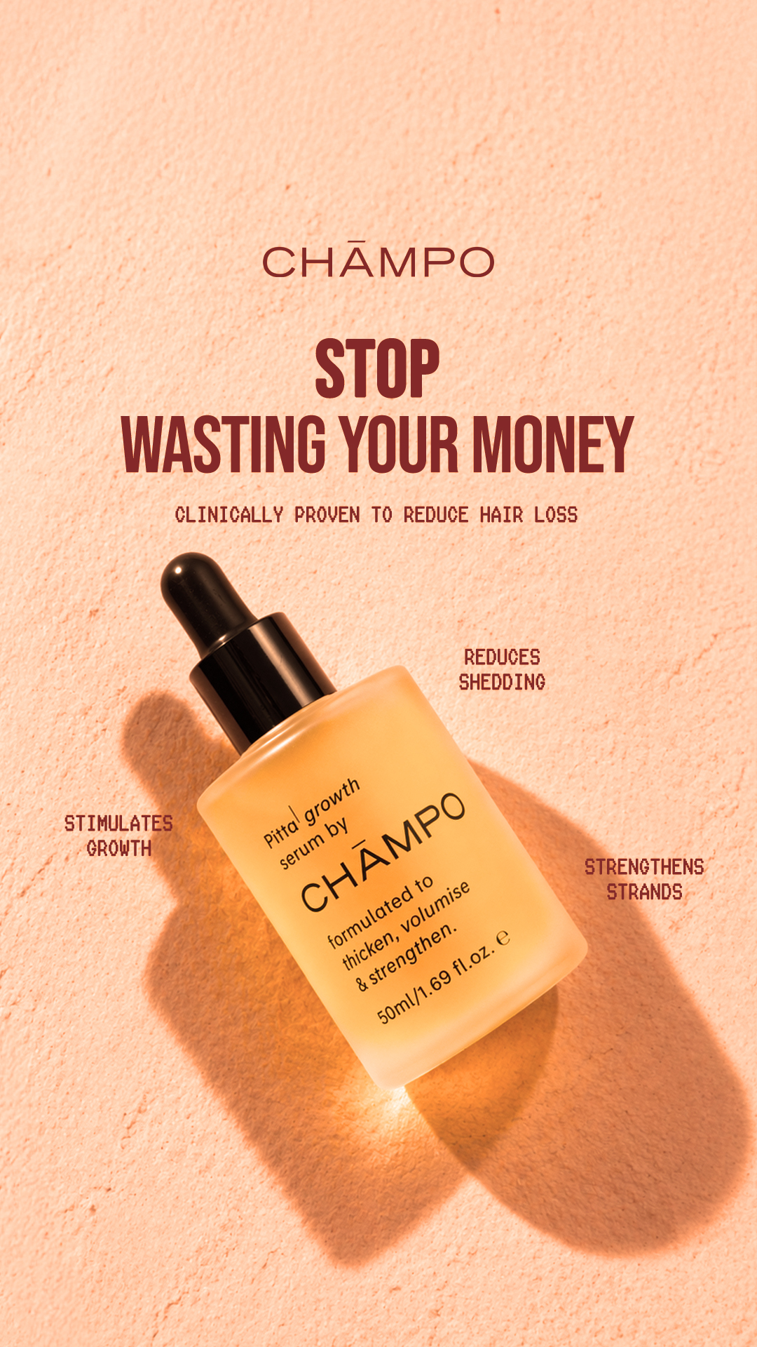 Chāmpo Haircare Facebook ad