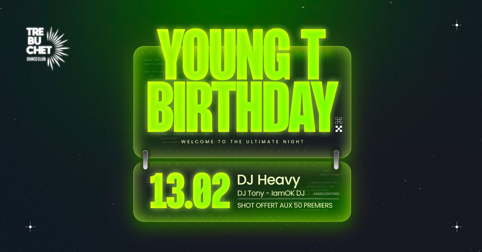 Le Trébuchet DanceClub Facebook ad: YOUNG’T BIRTHDAY@TRÉBUCHET
