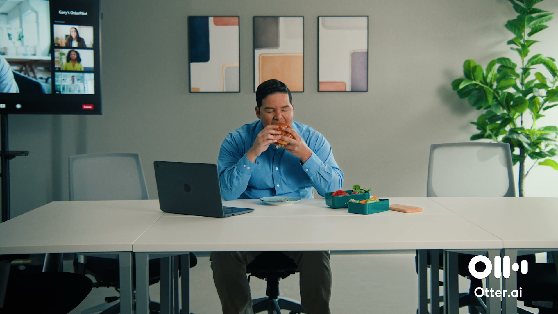 Otter.ai - AI Meeting Agent Facebook ad: Your Whole Team's Meetings. One Place.