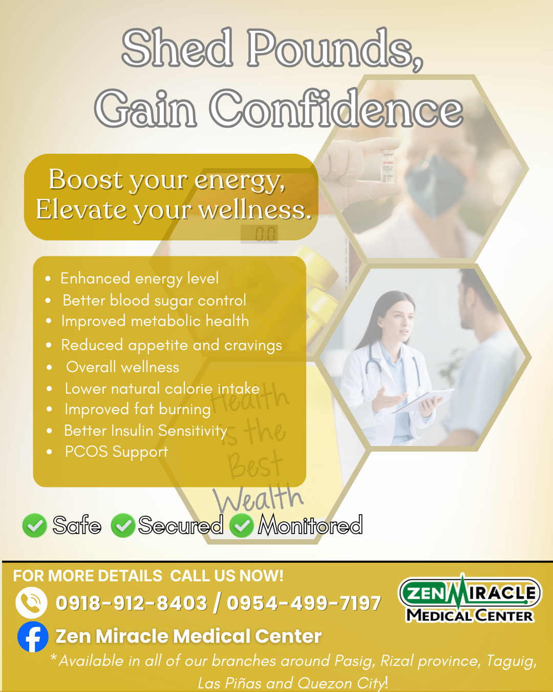 Zen Miracle Medical Center Facebook ad: Chat in Messenger