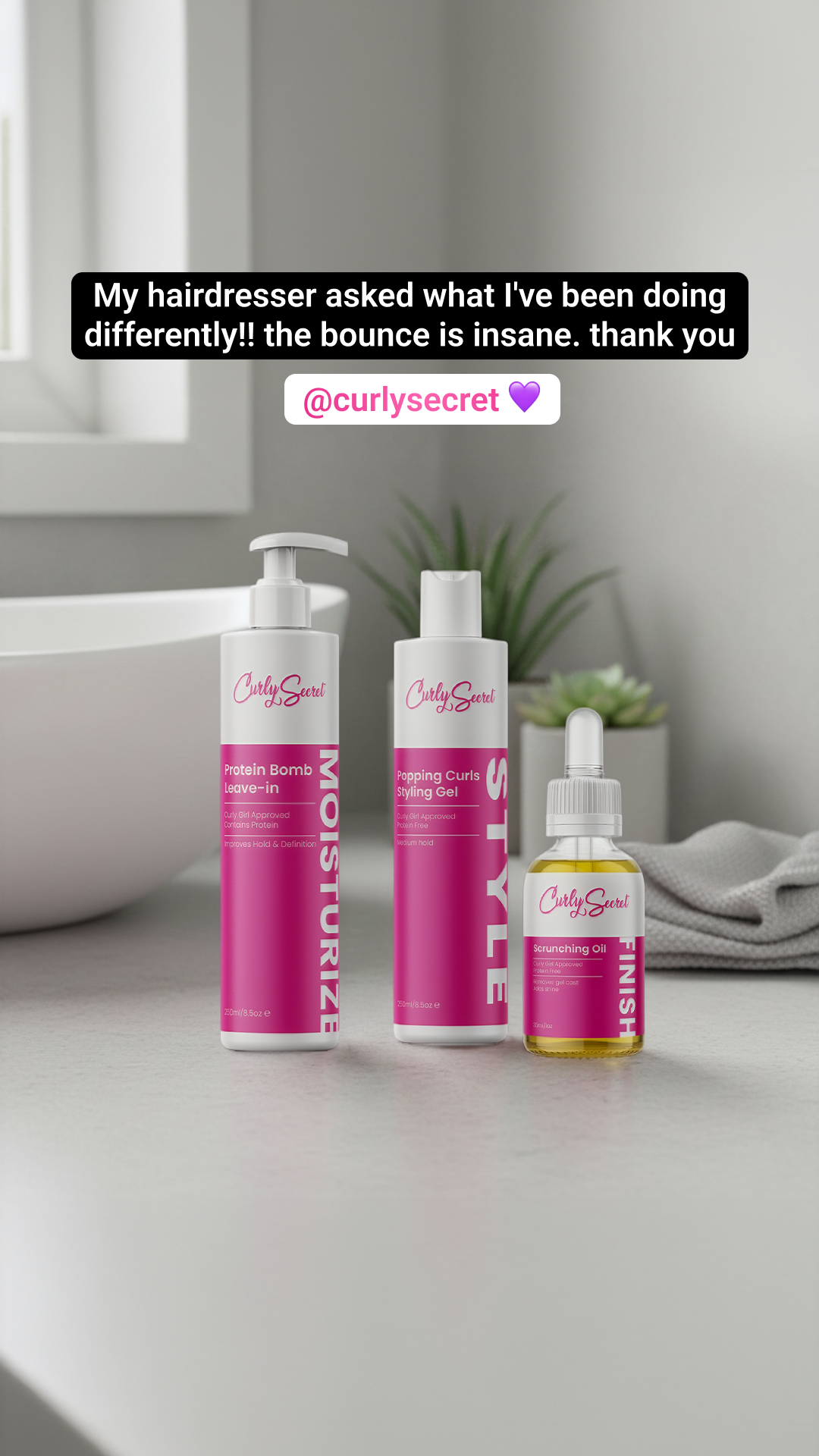 Curly Secret Facebook ad