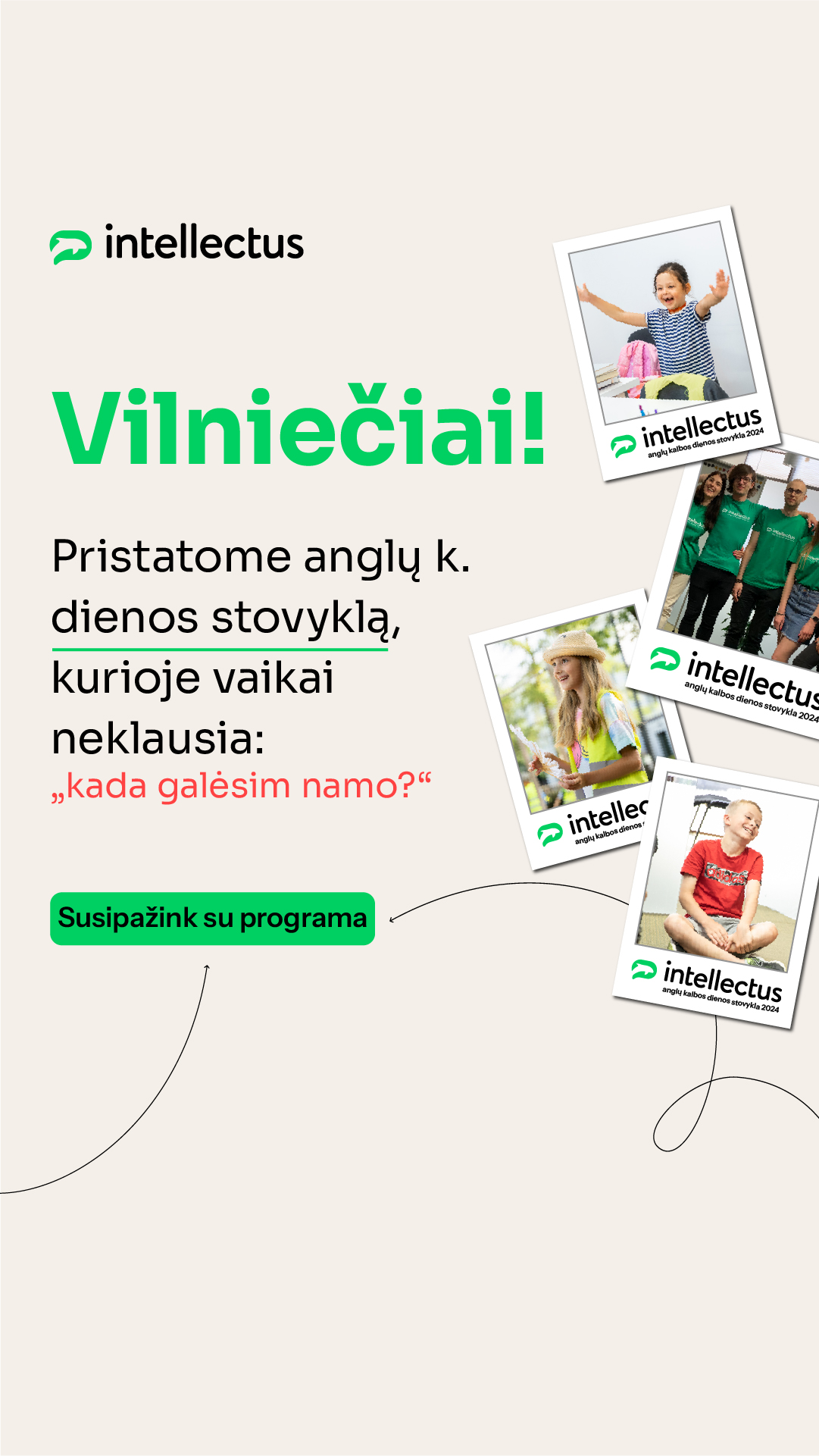 Anglų kalbos mokykla „Intellectus“ Facebook ad