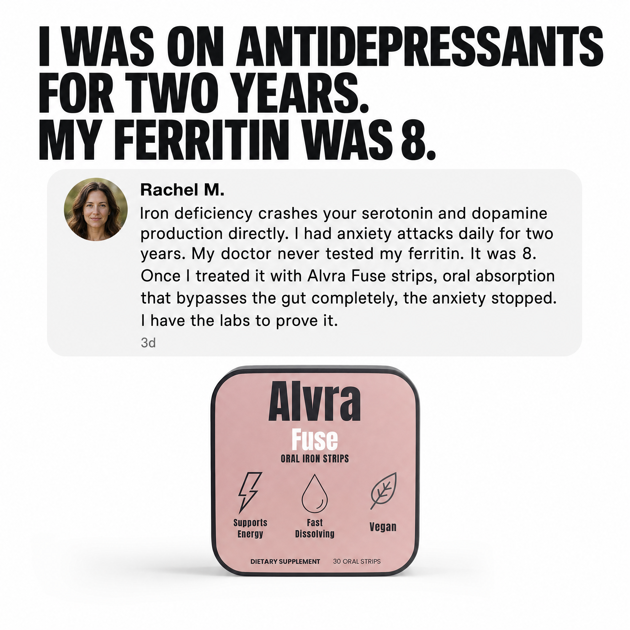Women's Iron Health Facebook ad
