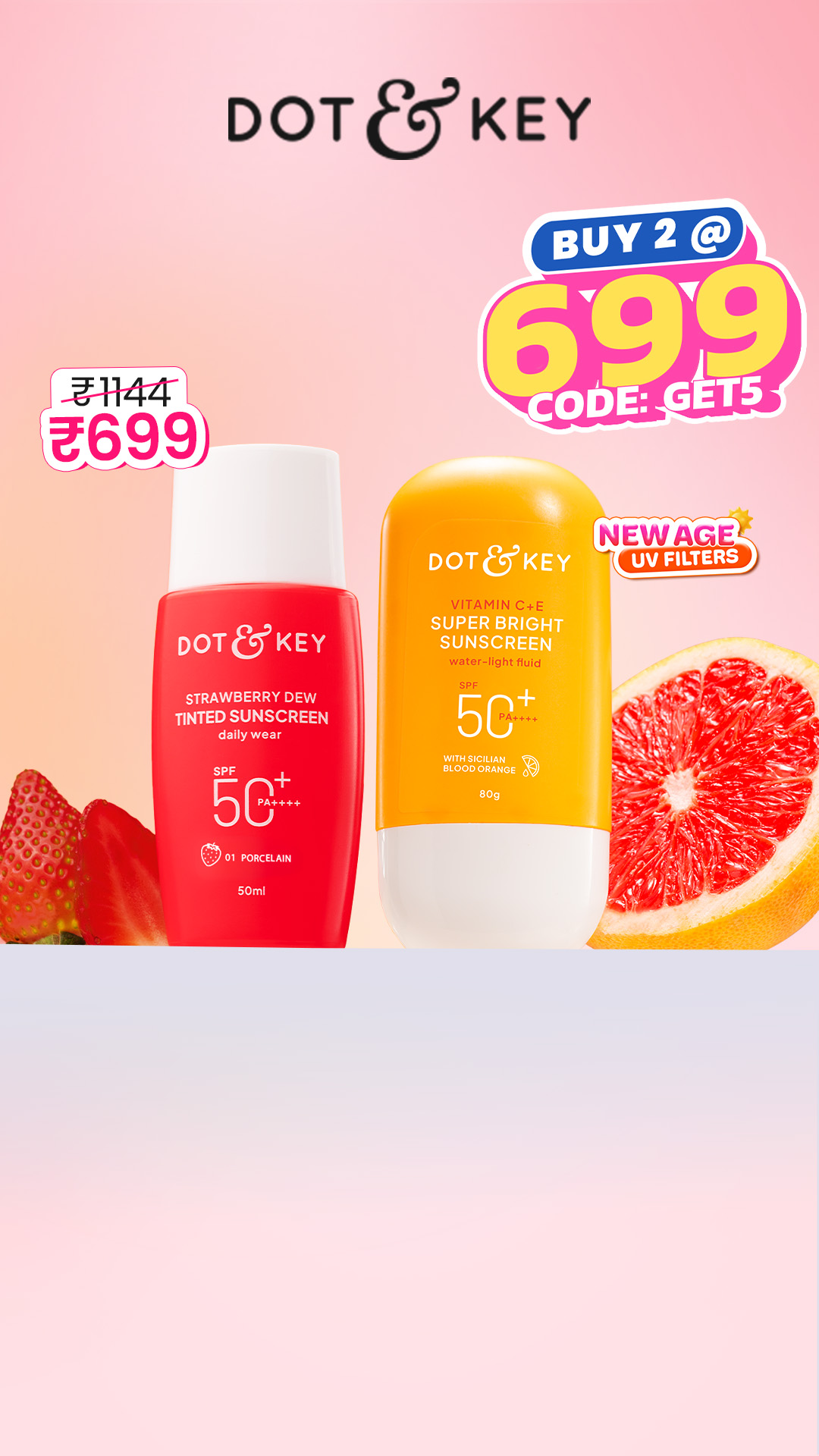 Dot & Key Facebook ad