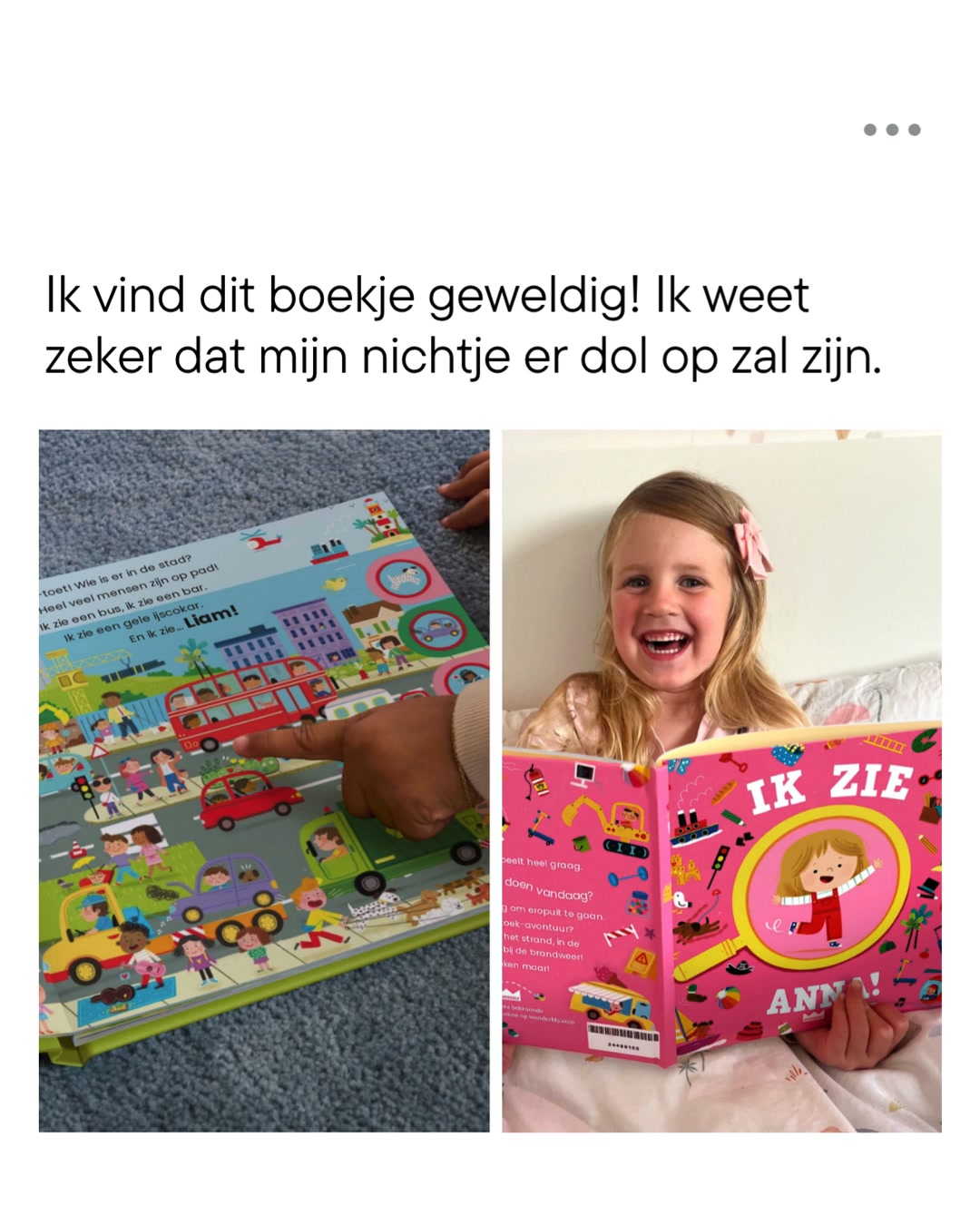 Wonderbly Facebook ad: Een zoek-en-vindboek op maat van de allerkleinsten.