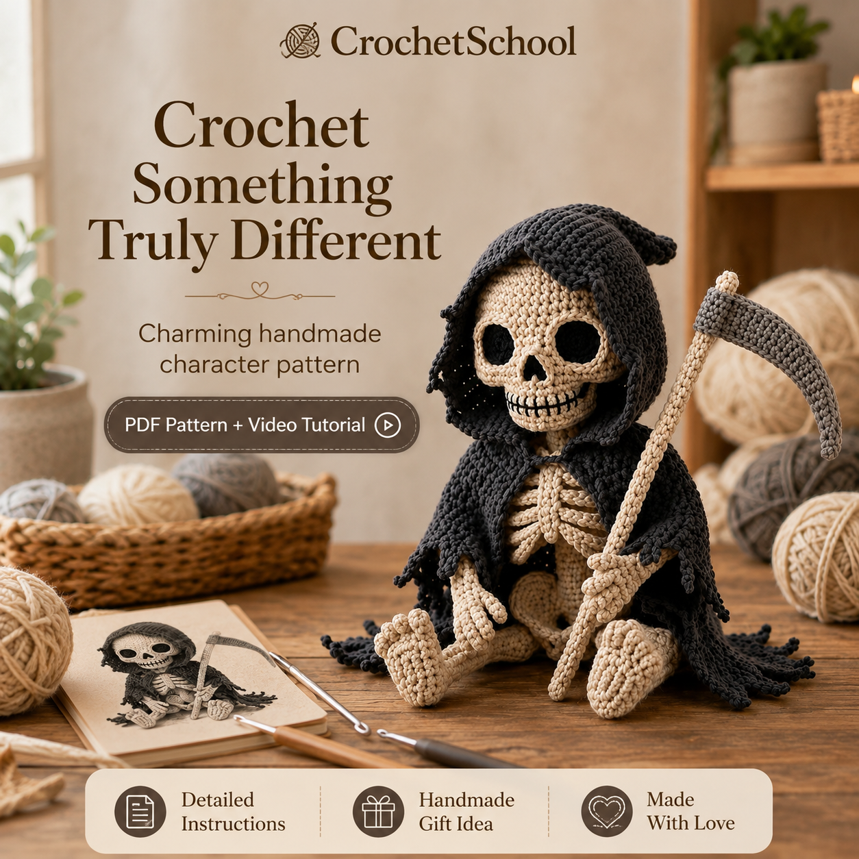 Crochet school Facebook ad