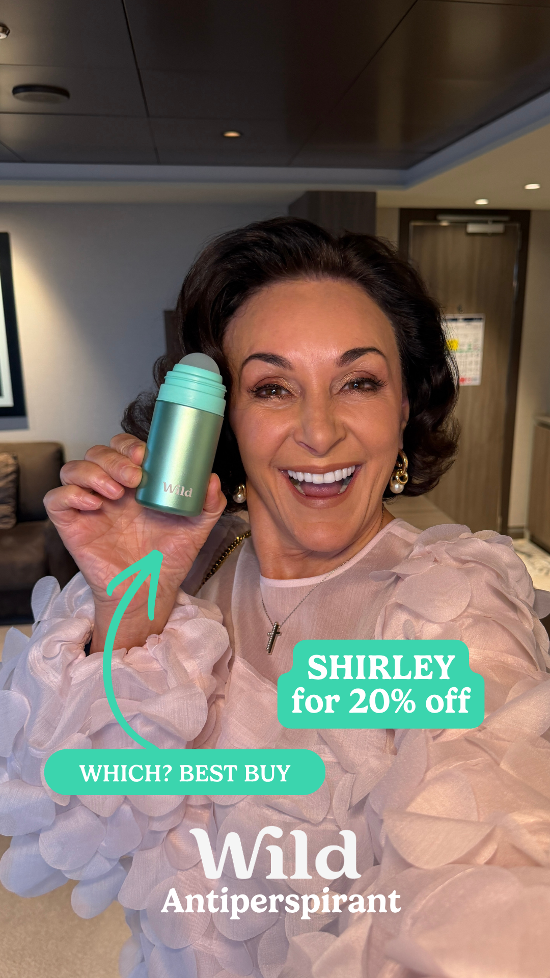 Wild Facebook ad: Get 20% off with code SHIRLEY