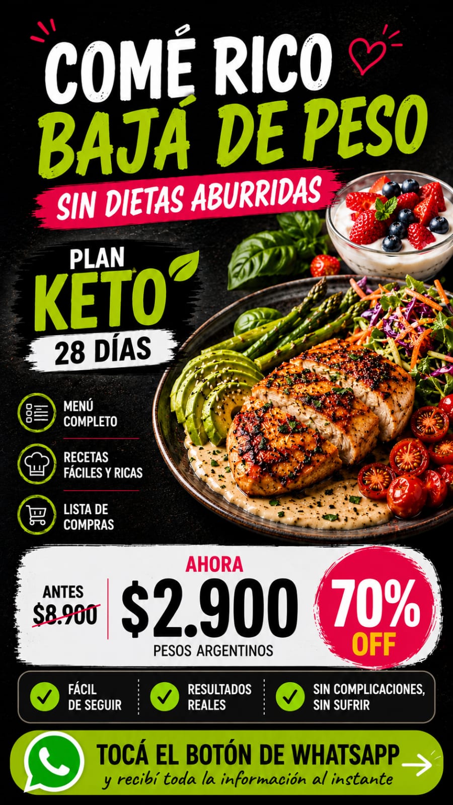 Fit sin Sacrificio Facebook ad from May 21, 2026