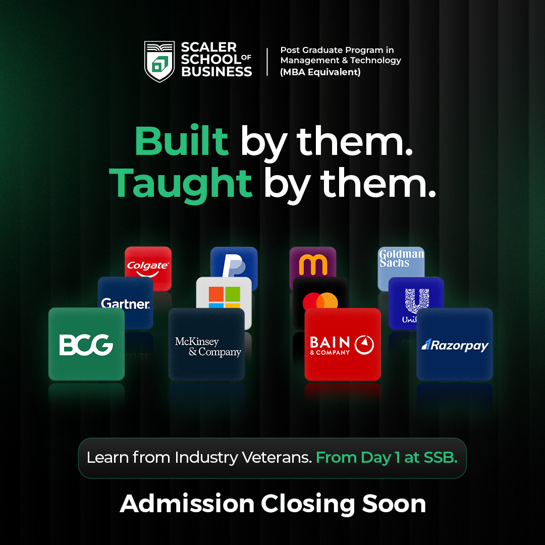 Scaler School of Business Facebook ad