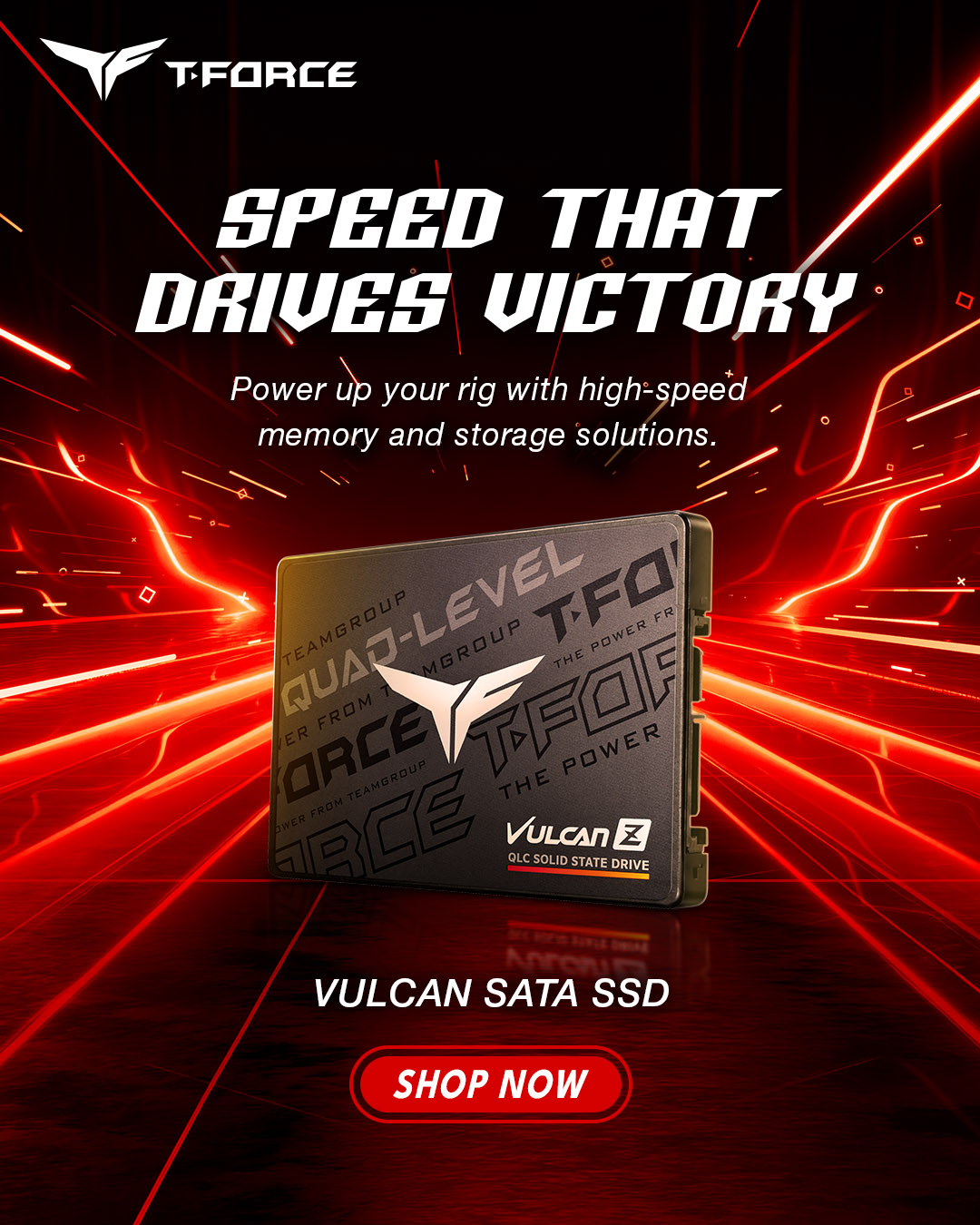 TEAMGROUP - Global Facebook ad: T-Force Vulcan Z SATA SSD