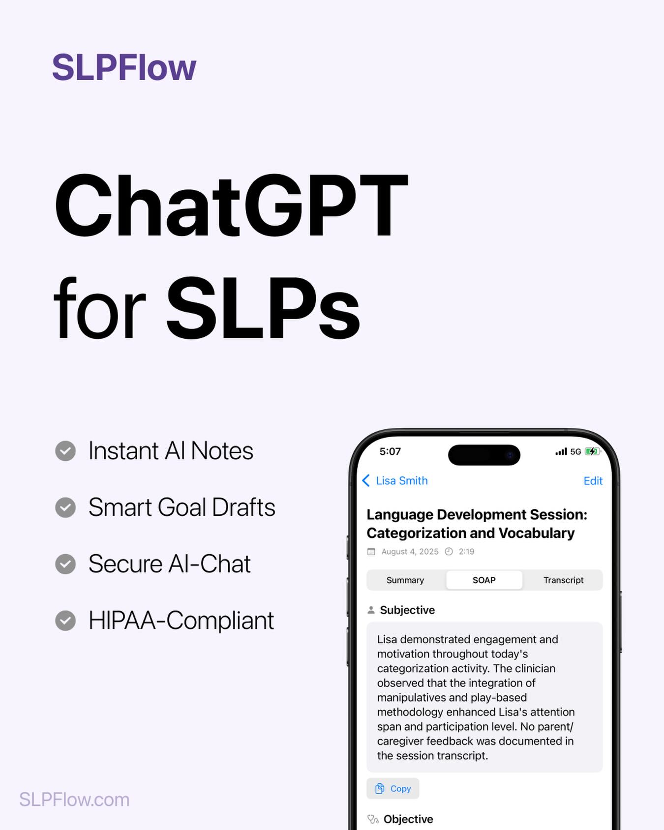 SLPFlow Facebook ad: Join thousands of SLPs using SLPFlow today The…