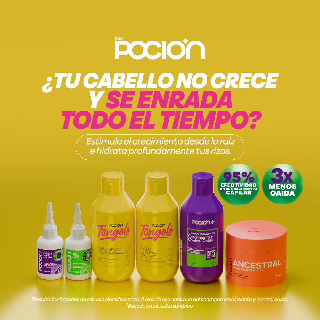 La Pocion Facebook ad: Tus rizos ya no tienen que elegir