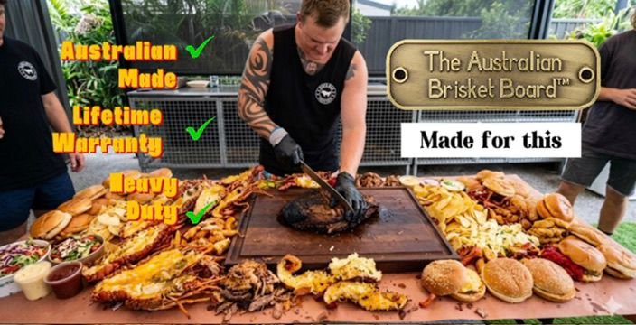 The Australian Brisket Board Facebook ad: The ONLY brisket board available in stores all…