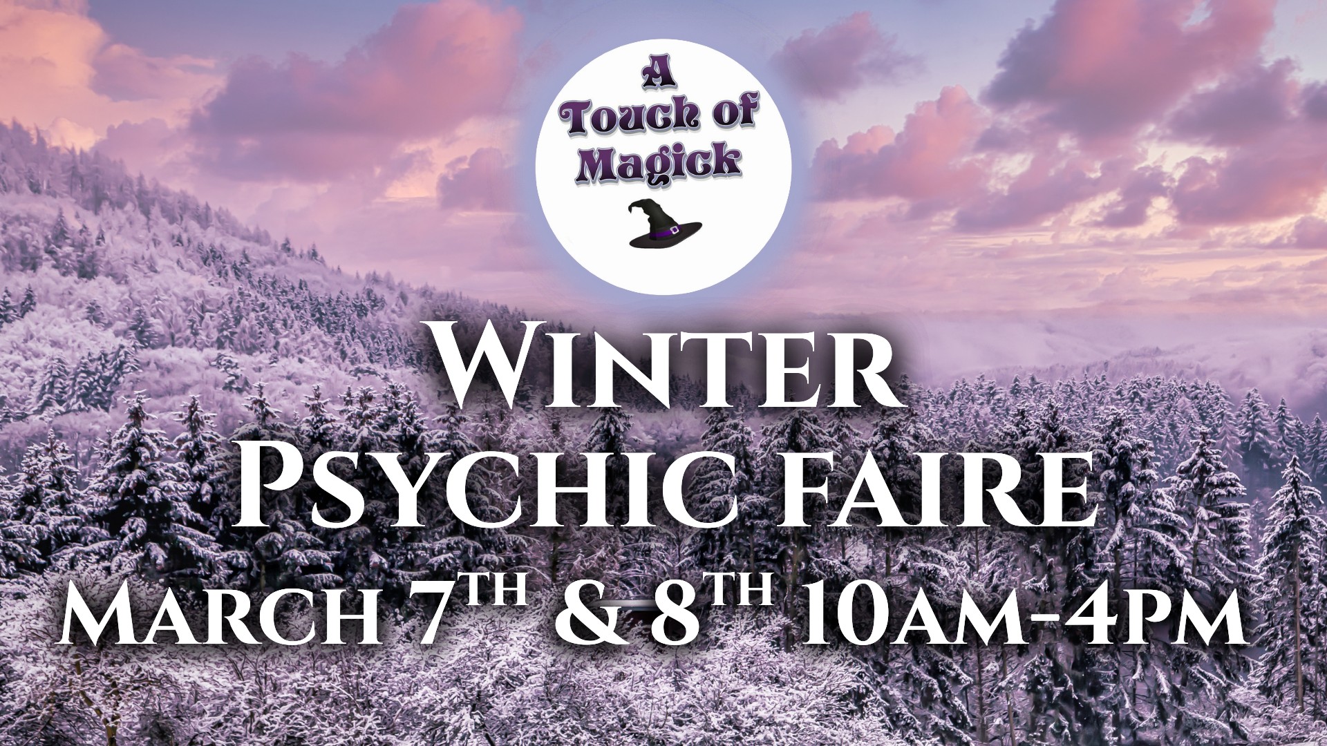 A Touch of Magick Facebook ad: Winter Psychic Faire